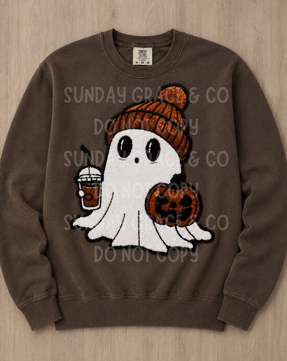 Cozy Ghost Sweatshirt | Comfort Colors Crewneck