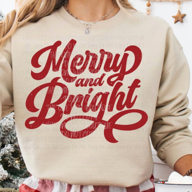 Merry & Bright Crewneck