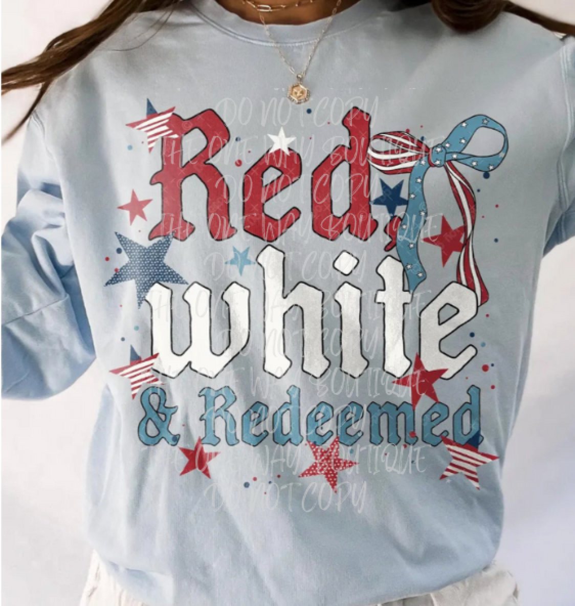 Red White & Redeemed Crewneck