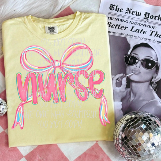 Nurse Bow Tee