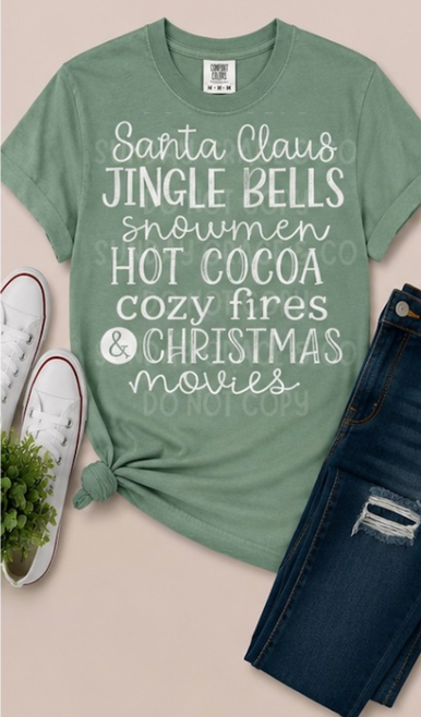 Christmas Favorites Tee | Comfort Colors Tee