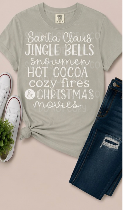 Christmas Favorites Tee | Comfort Colors Tee