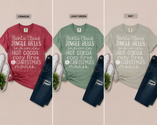 Christmas Favorites Tee | Comfort Colors Tee