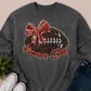 Game Day Bow Football Sweatshirt | Comfort Colors® Crewneck