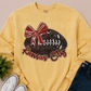 Game Day Bow Football Sweatshirt | Comfort Colors® Crewneck