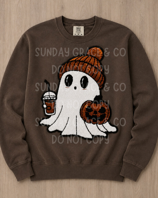 Cozy Ghost Sweatshirt | Comfort Colors Crewneck