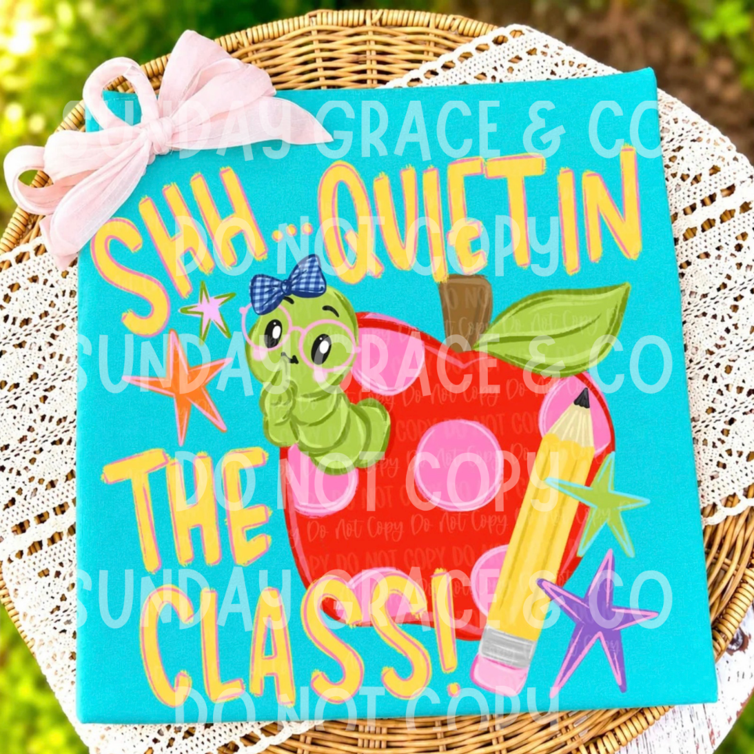 Shh… Quiet in the Class! Comfort Colors Teacher Tee
