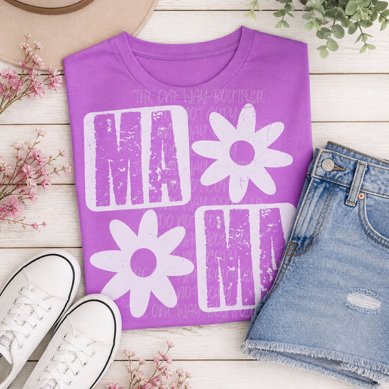 Mama Flower Graphic Tee