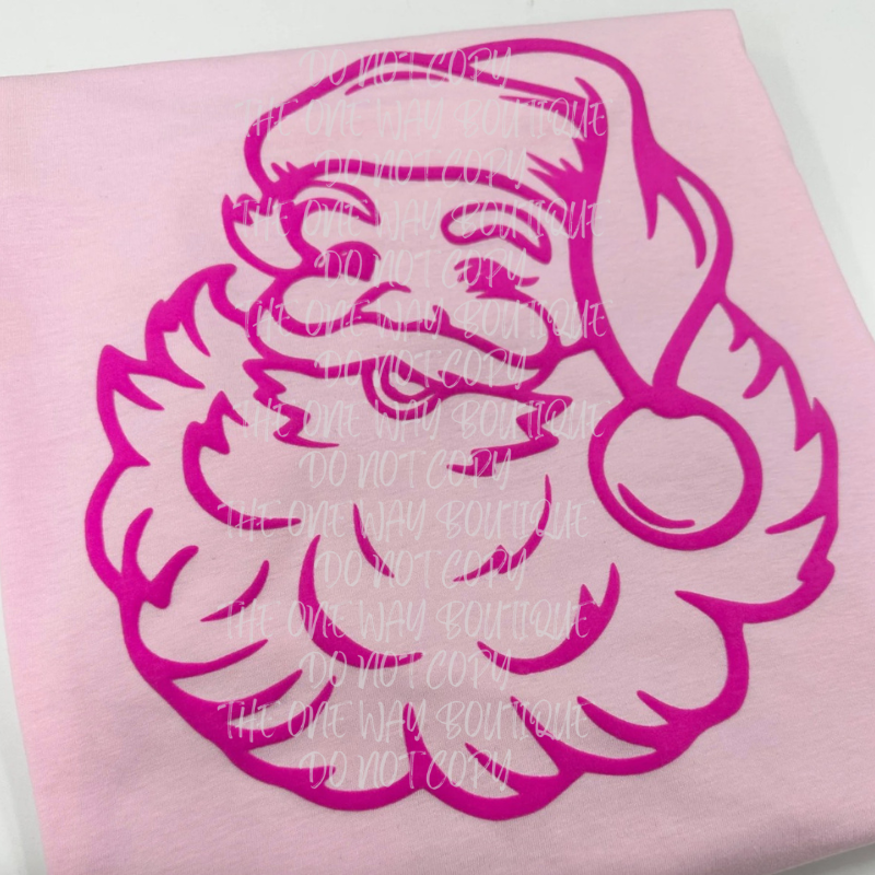 Santa Puff Print Crewneck