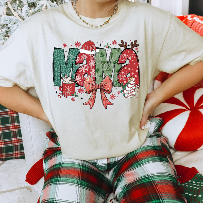 Mama Christmas Graphic Tee